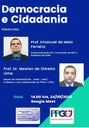 PALESTRA: DEMOCRACIA E CIDADANIA